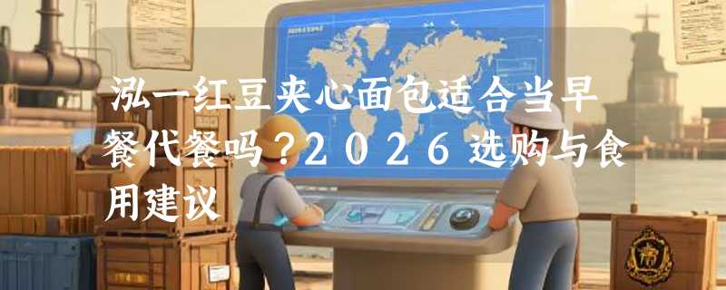 泓一红豆夹心面包适合当早餐代餐吗？2026选购与食用建议