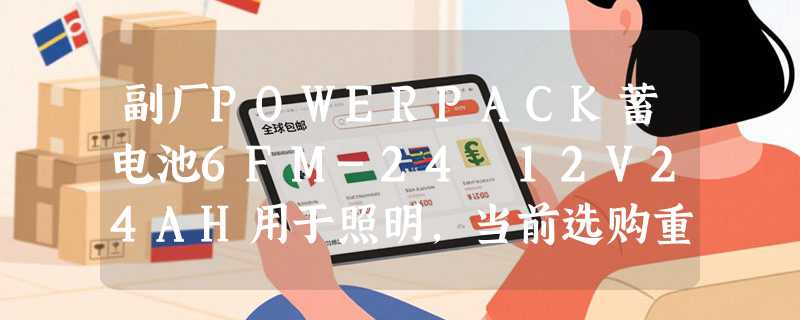 副厂POWERPACK蓄电池6FM-24 12V24AH用于照明，当前选购重点是什么？