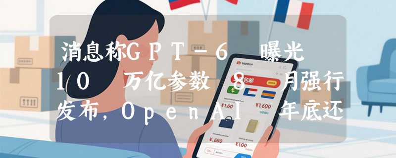消息称GPT-6 曝光 10 万亿参数 8 月强行发布，OpenAI 年底还藏着更大杀器 Doug