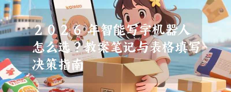 2026年智能写字机器人怎么选？教案笔记与表格填写决策指南