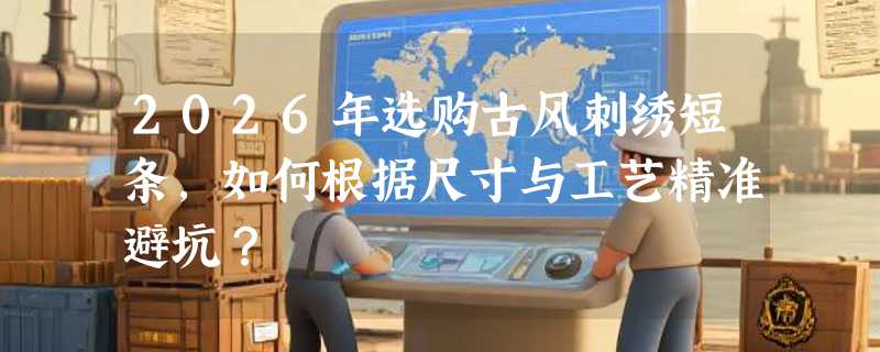 2026年选购古风刺绣短条，如何根据尺寸与工艺精准避坑？