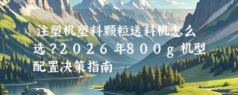 注塑机塑料颗粒送料机怎么选？2026年800g机型配置决策指南