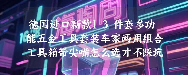 德国进口新款13件套多功能五金工具套装车家两用组合工具箱带尖嘴怎么选才不踩坑？