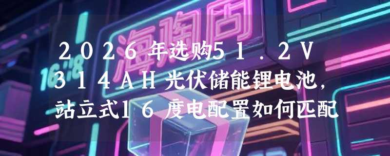 2026年选购51.2V314AH光伏储能锂电池，站立式16度电配置如何匹配需求？