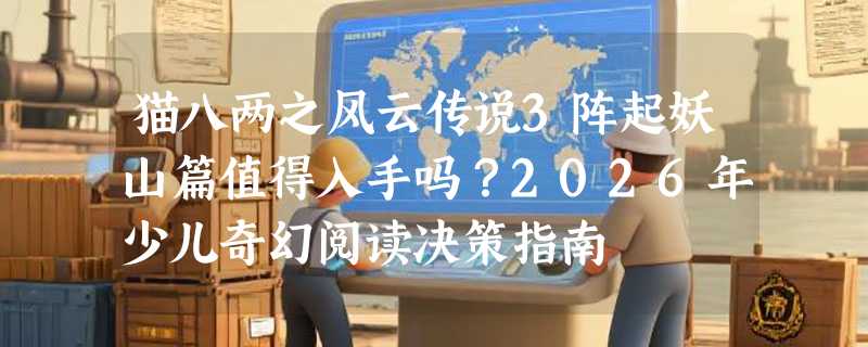 猫八两之风云传说3阵起妖山篇值得入手吗？2026年少儿奇幻阅读决策指南