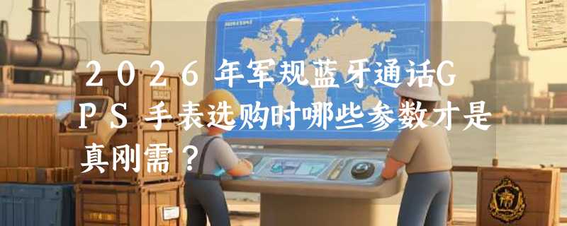 2026年军规蓝牙通话GPS手表选购时哪些参数才是真刚需？