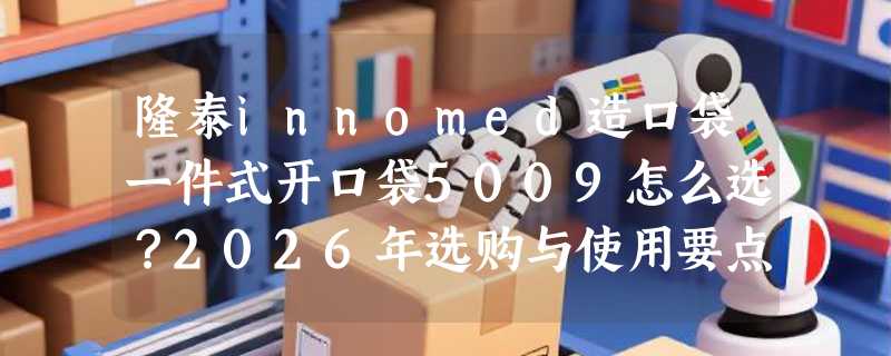 隆泰innomed造口袋一件式开口袋5009怎么选？2026年选购与使用要点