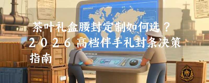 茶叶礼盒腰封定制如何选？2026高档伴手礼封条决策指南