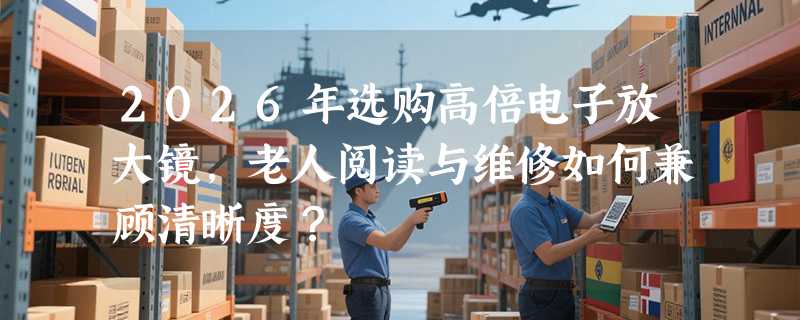 2026年选购高倍电子放大镜，老人阅读与维修如何兼顾清晰度？