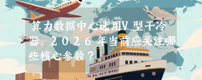 算力数据中心选用V型干冷器，2026年当前应关注哪些核心参数？