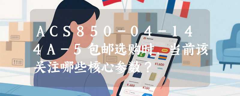 ACS850-04-144A-5包邮选购时，当前该关注哪些核心参数？