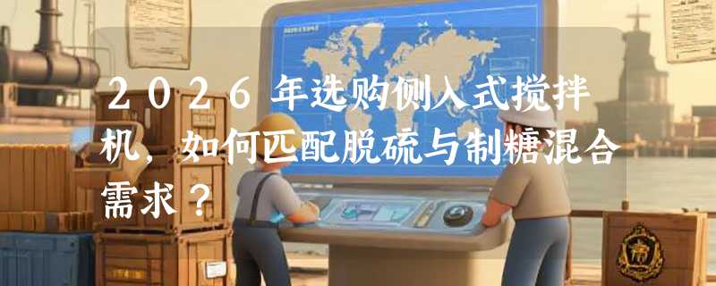 2026年选购侧入式搅拌机，如何匹配脱硫与制糖混合需求？