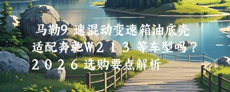 马勒9速混动变速箱油底壳适配奔驰W213等车型吗？2026选购要点解析