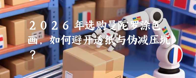 2026年选购曼陀罗涂色画，如何避开透纸与伪减压坑？