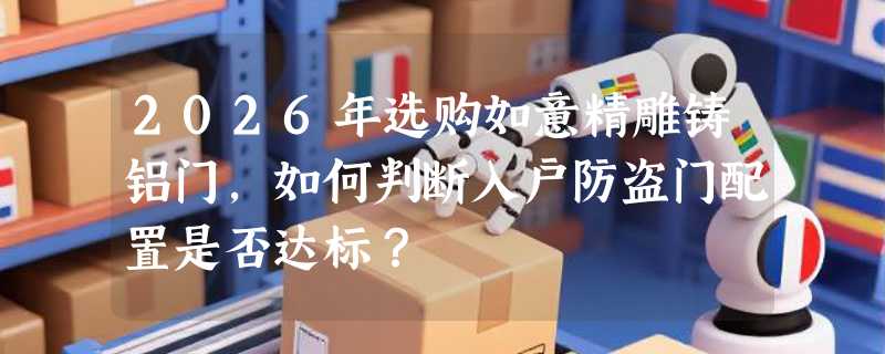 2026年选购如意精雕铸铝门，如何判断入户防盗门配置是否达标？