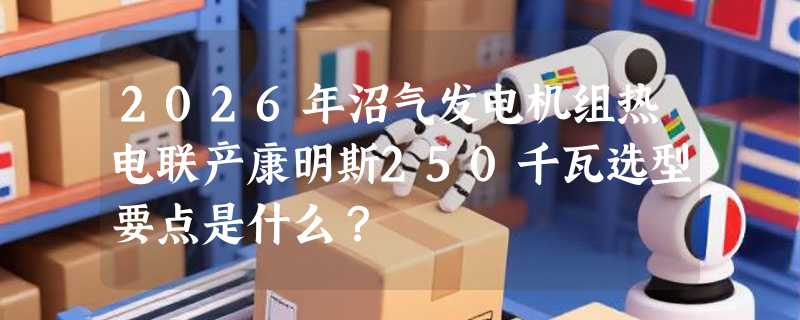 2026年沼气发电机组热电联产康明斯250千瓦选型要点是什么？
