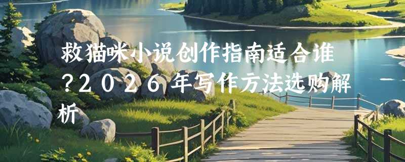 救猫咪小说创作指南适合谁？2026年写作方法选购解析