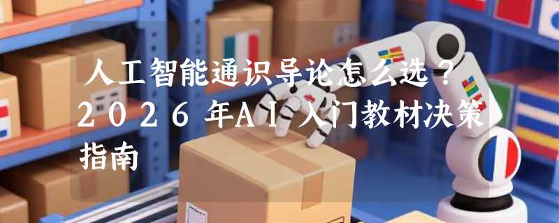 人工智能通识导论怎么选？2026年AI入门教材决策指南