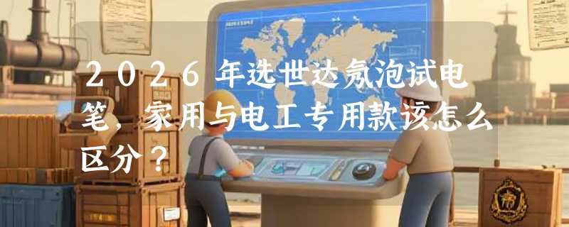 2026年选世达氖泡试电笔，家用与电工专用款该怎么区分？