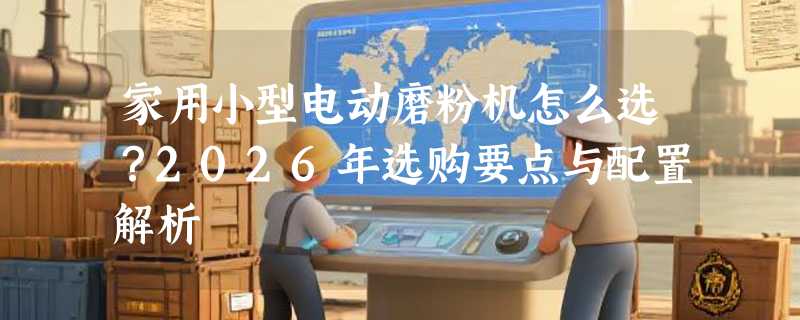 家用小型电动磨粉机怎么选？2026年选购要点与配置解析