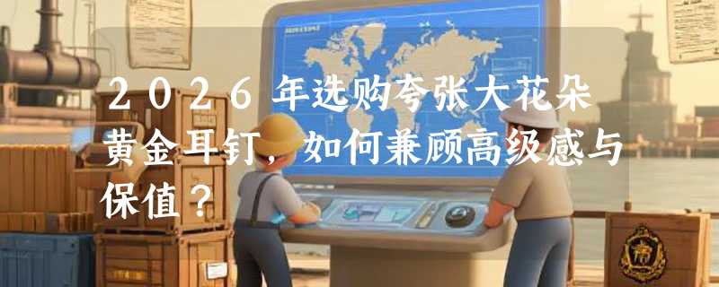 2026年选购夸张大花朵黄金耳钉，如何兼顾高级感与保值？