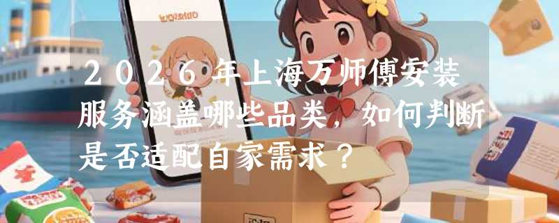 2026年上海万师傅安装服务涵盖哪些品类，如何判断是否适配自家需求？