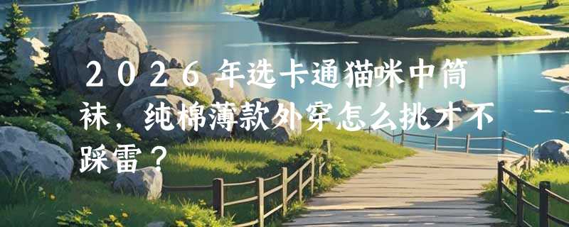2026年选卡通猫咪中筒袜，纯棉薄款外穿怎么挑才不踩雷？