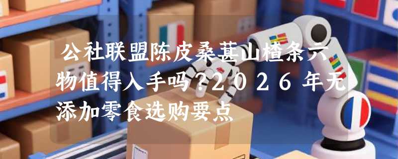 公社联盟陈皮桑葚山楂条六物值得入手吗？2026年无添加零食选购要点