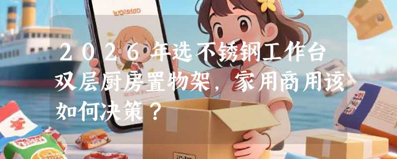 2026年选不锈钢工作台双层厨房置物架，家用商用该如何决策？