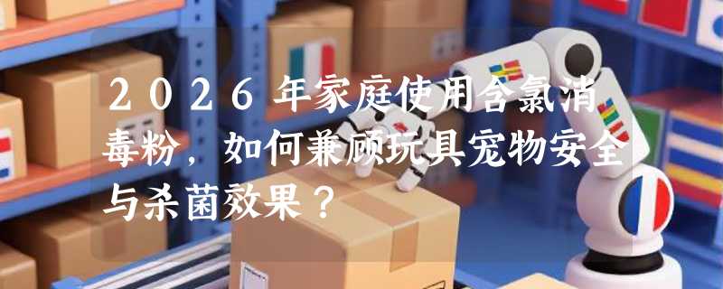 2026年家庭使用含氯消毒粉，如何兼顾玩具宠物安全与杀菌效果？