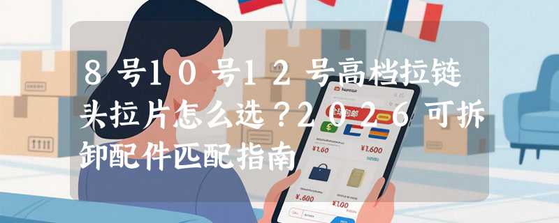 8号10号12号高档拉链头拉片怎么选？2026可拆卸配件匹配指南