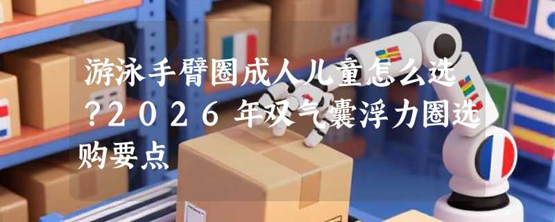 游泳手臂圈成人儿童怎么选？2026年双气囊浮力圈选购要点