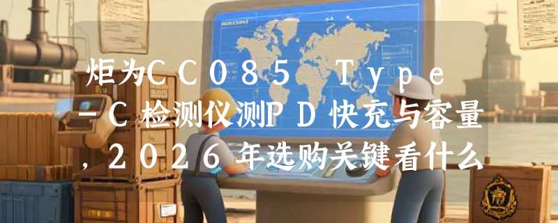 炬为CC085 Type-C检测仪测PD快充与容量，2026年选购关键看什么？