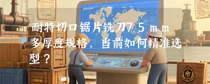 耐特切口锯片铣刀75mm多厚度规格，当前如何精准选型？