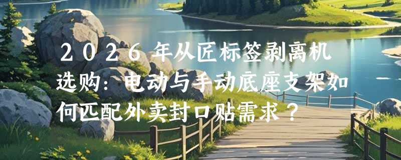 2026年从匠标签剥离机选购：电动与手动底座支架如何匹配外卖封口贴需求？