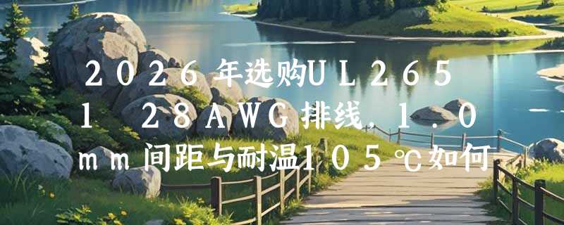 2026年选购UL2651 28AWG排线，1.0mm间距与耐温105℃如何精准匹配？