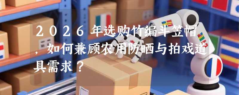 2026年选购竹编斗笠帽，如何兼顾农用防晒与拍戏道具需求？
