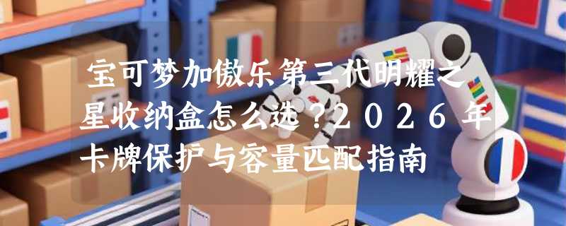 宝可梦加傲乐第三代明耀之星收纳盒怎么选？2026年卡牌保护与容量匹配指南