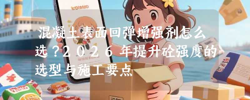 混凝土表面回弹增强剂怎么选？2026年提升砼强度的选型与施工要点