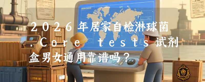 2026年居家自检淋球菌，Core tests试剂盒男女通用靠谱吗？