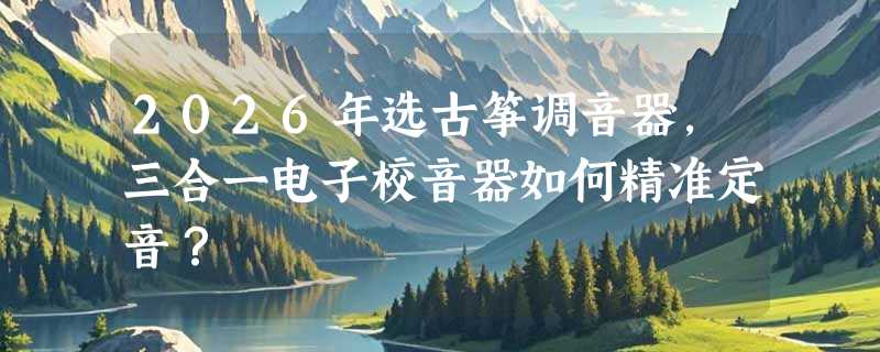 2026年选古筝调音器，三合一电子校音器如何精准定音？