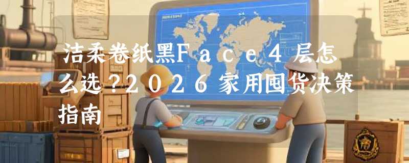 洁柔卷纸黑Face4层怎么选？2026家用囤货决策指南