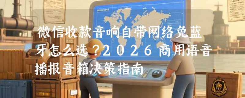 微信收款音响自带网络免蓝牙怎么选？2026商用语音播报音箱决策指南