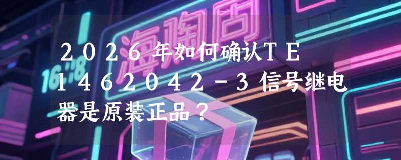 2026年如何确认TE 1462042-3信号继电器是原装正品？