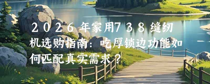 2026年家用738缝纫机选购指南：吃厚锁边功能如何匹配真实需求？