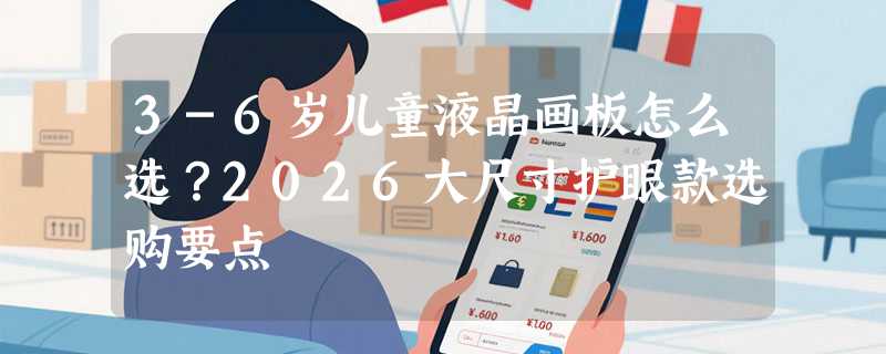 3-6岁儿童液晶画板怎么选？2026大尺寸护眼款选购要点
