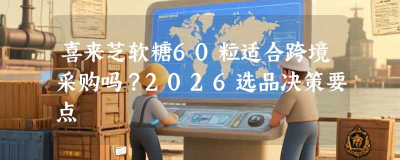 喜来芝软糖60粒适合跨境采购吗？2026选品决策要点