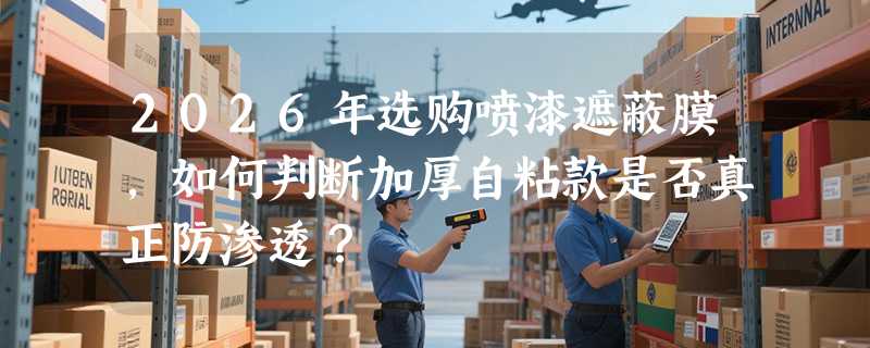 2026年选购喷漆遮蔽膜，如何判断加厚自粘款是否真正防渗透？