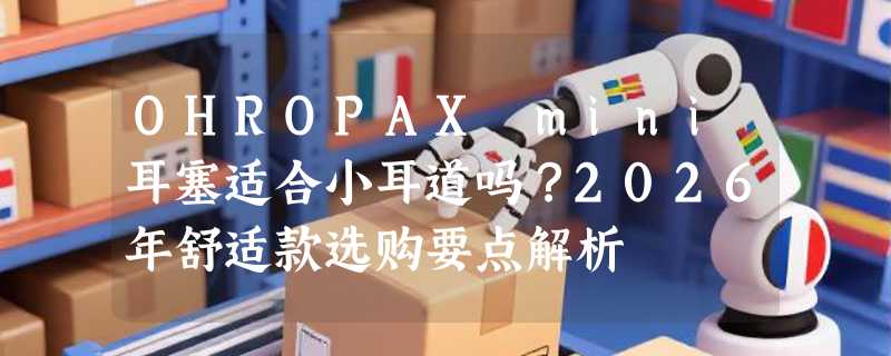 OHROPAX mini耳塞适合小耳道吗？2026年舒适款选购要点解析