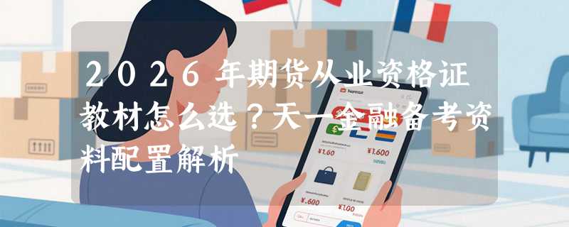 2026年期货从业资格证教材怎么选？天一金融备考资料配置解析